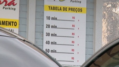 Procon notifica estacionamentos que descumprem lei da hora fracionada (PR)