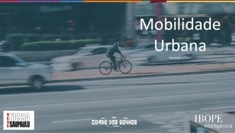 Rede Nossa São Paulo e Cidade dos Sonhos lançam edição 11 da Pesquisa de Mobilidade Urbana